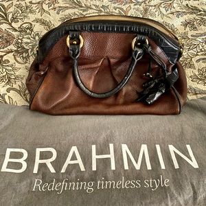 Brahmin brown and black purse
